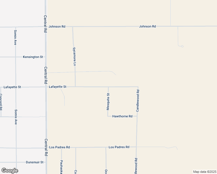map of restaurants, bars, coffee shops, grocery stores, and more near Mesquite Street in Apple Valley