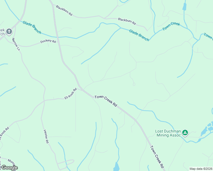 map of restaurants, bars, coffee shops, grocery stores, and more near 4098 Town Creek Road in Cleveland