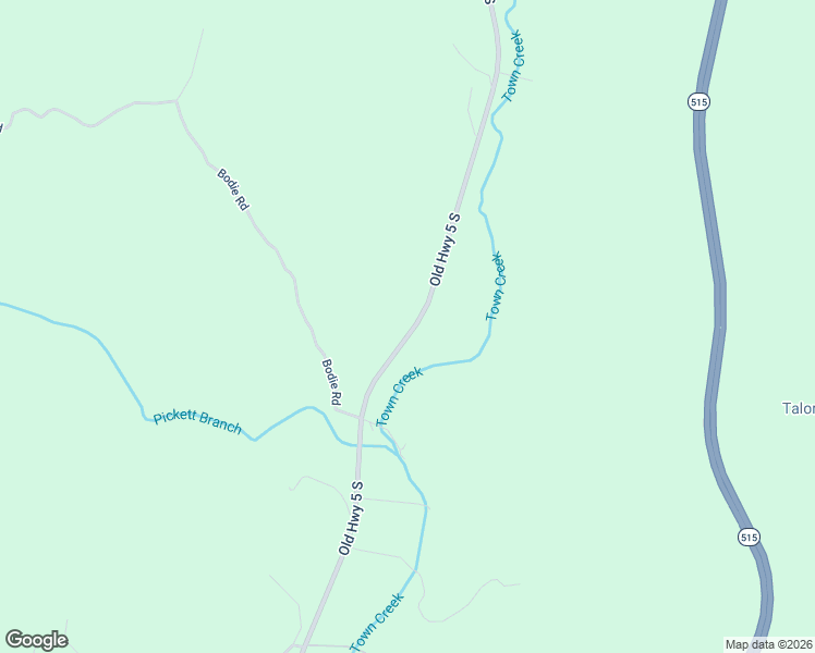 map of restaurants, bars, coffee shops, grocery stores, and more near 5454 Old Highway 5 South in Ellijay