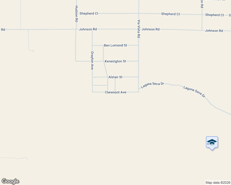 map of restaurants, bars, coffee shops, grocery stores, and more near Clarenont Avenue in Apple Valley