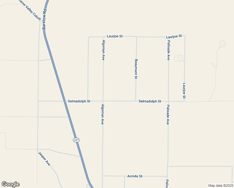 map of restaurants, bars, coffee shops, grocery stores, and more near 31750 Selmadolph Street in Lucerne Valley