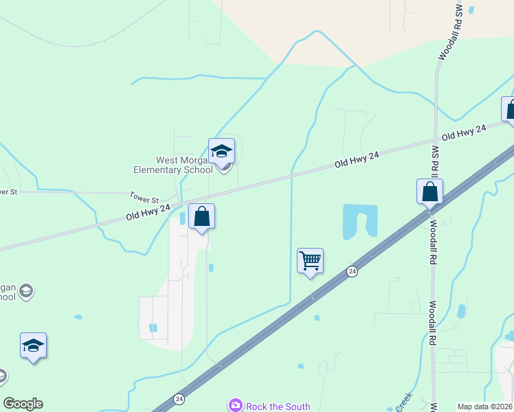 map of restaurants, bars, coffee shops, grocery stores, and more near in Trinity