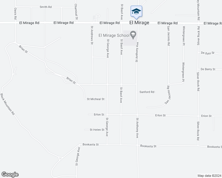 map of restaurants, bars, coffee shops, grocery stores, and more near 18875 Saint George Avenue in El Mirage