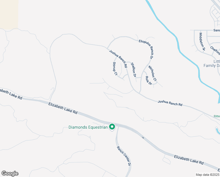 map of restaurants, bars, coffee shops, grocery stores, and more near Pinto Court in Palmdale