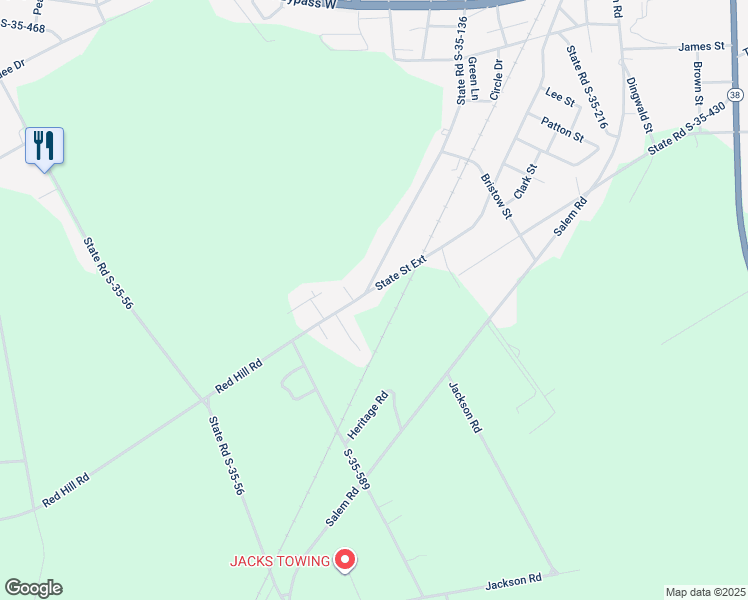 map of restaurants, bars, coffee shops, grocery stores, and more near 594 State Street Extension in Bennettsville