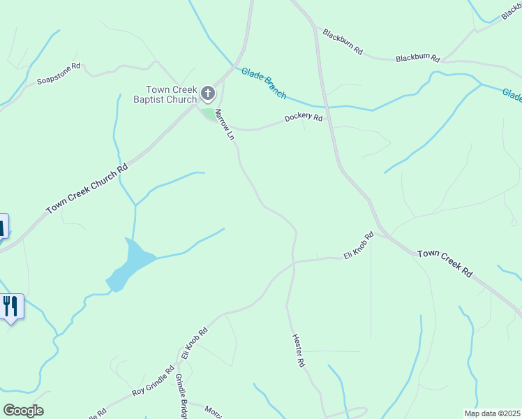 map of restaurants, bars, coffee shops, grocery stores, and more near 388 Narrow Lane in Cleveland