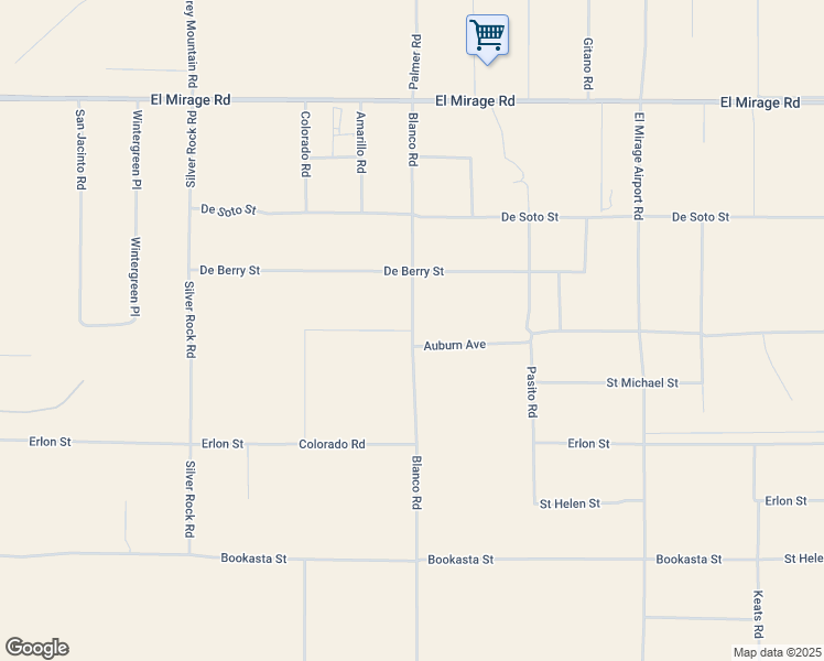 map of restaurants, bars, coffee shops, grocery stores, and more near Palmer Road in San Bernardino County