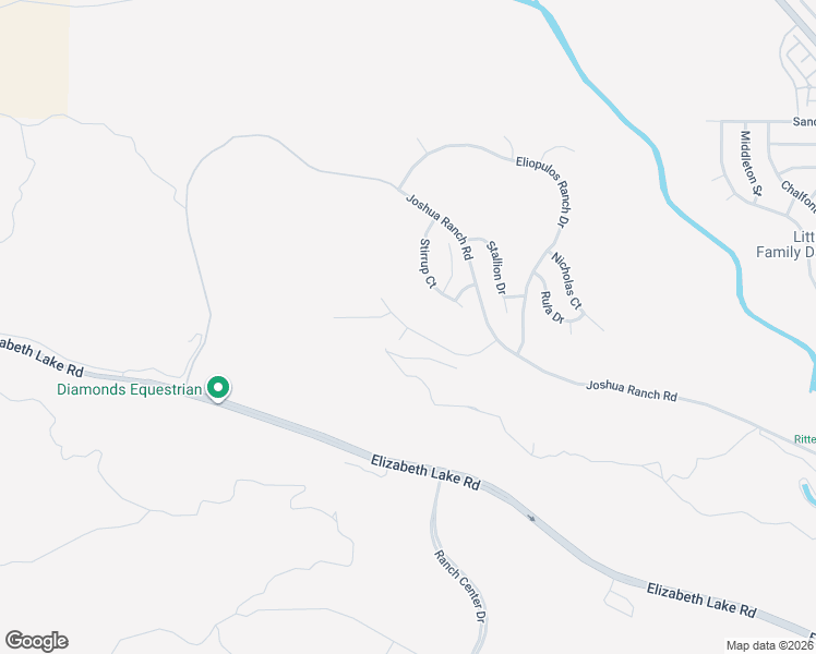 map of restaurants, bars, coffee shops, grocery stores, and more near Pinto Court in Palmdale