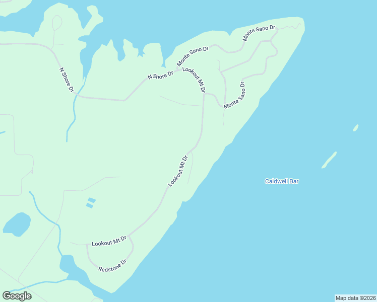 map of restaurants, bars, coffee shops, grocery stores, and more near 1852 Lookout Mount Drive in Scottsboro
