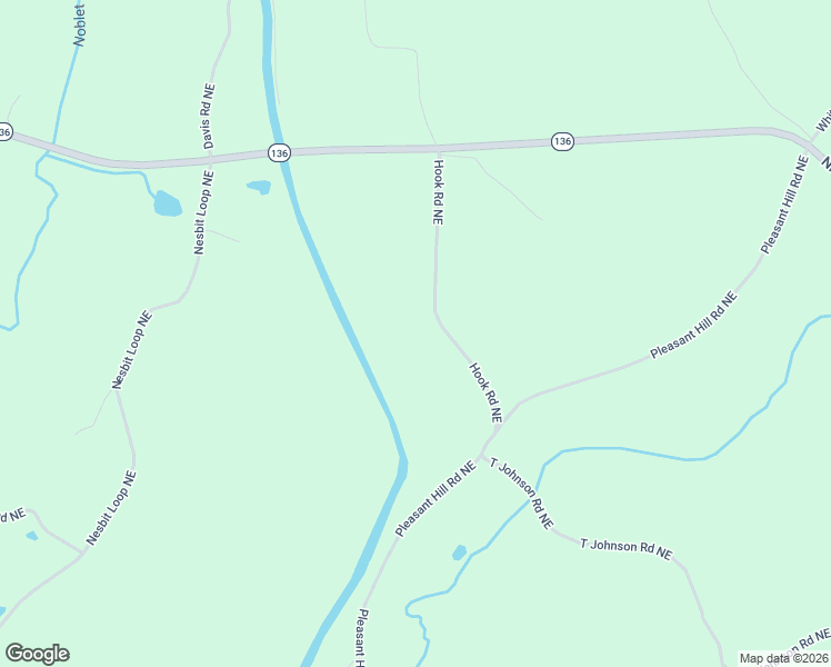 map of restaurants, bars, coffee shops, grocery stores, and more near 226 Hook Road Northeast in Ranger