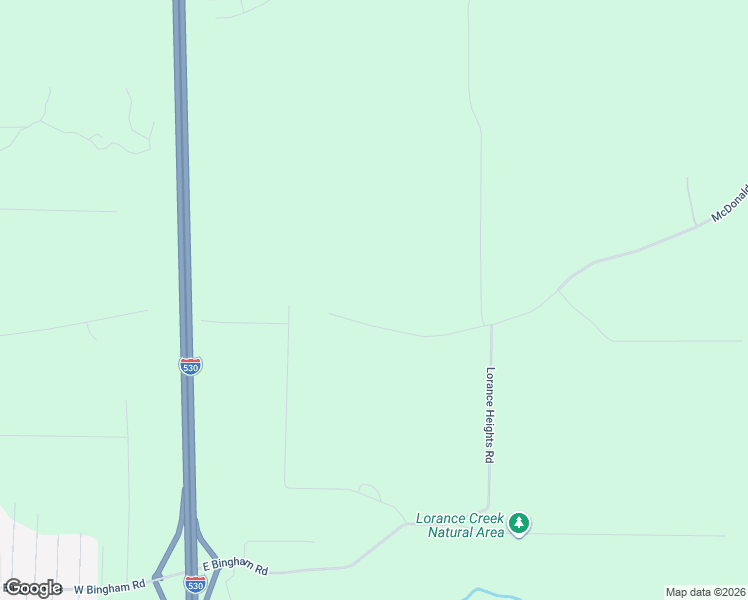 map of restaurants, bars, coffee shops, grocery stores, and more near 16801 Lobo Lane in Little Rock