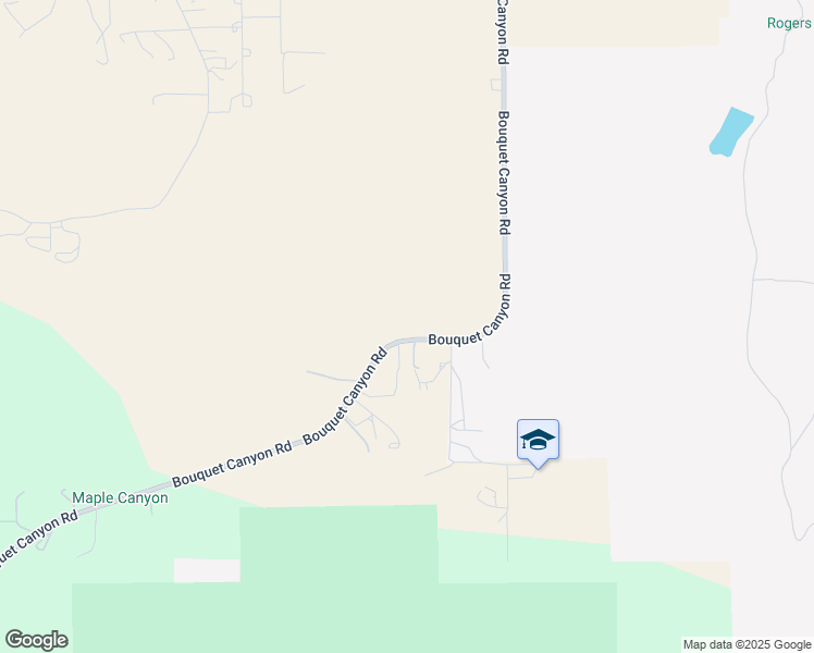 map of restaurants, bars, coffee shops, grocery stores, and more near 0 Bouquet Canyon Road in Palmdale