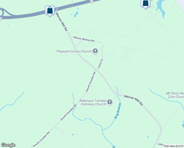 map of restaurants, bars, coffee shops, grocery stores, and more near 2350-2356 Mercer Mill Brown Marsh Road in Elizabethtown
