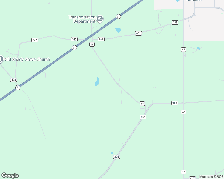 map of restaurants, bars, coffee shops, grocery stores, and more near 2889 County Road 18 in Dutton