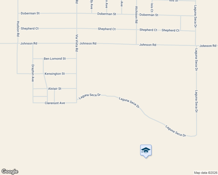 map of restaurants, bars, coffee shops, grocery stores, and more near Laguna Seca Drive in Apple Valley