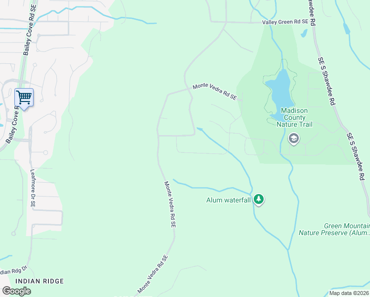 map of restaurants, bars, coffee shops, grocery stores, and more near 13351 South Village Square Road Southeast in Huntsville