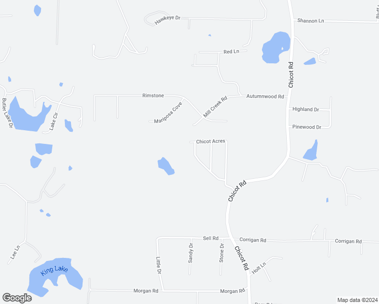 map of restaurants, bars, coffee shops, grocery stores, and more near 8418 Chicot Acres in Saline County