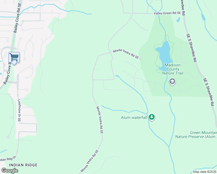 map of restaurants, bars, coffee shops, grocery stores, and more near 13351 South Village Square Road Southeast in Huntsville