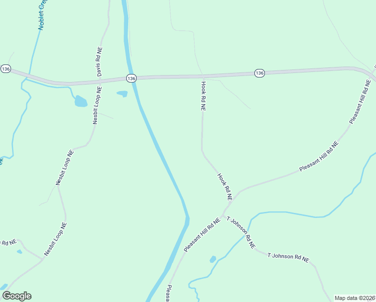 map of restaurants, bars, coffee shops, grocery stores, and more near 226 Hook Road Northeast in Ranger