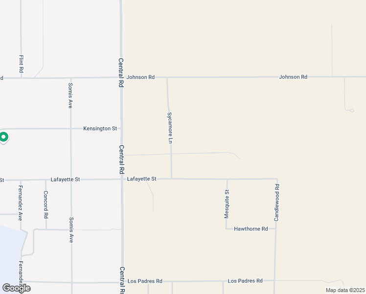map of restaurants, bars, coffee shops, grocery stores, and more near Sycamore Lane in Apple Valley