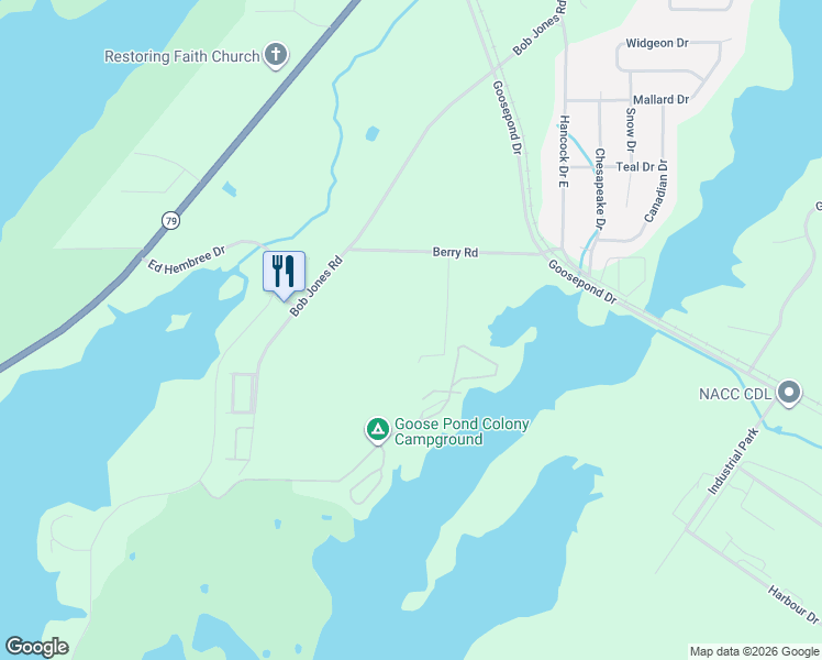 map of restaurants, bars, coffee shops, grocery stores, and more near 178 Steelworkers Road in Scottsboro