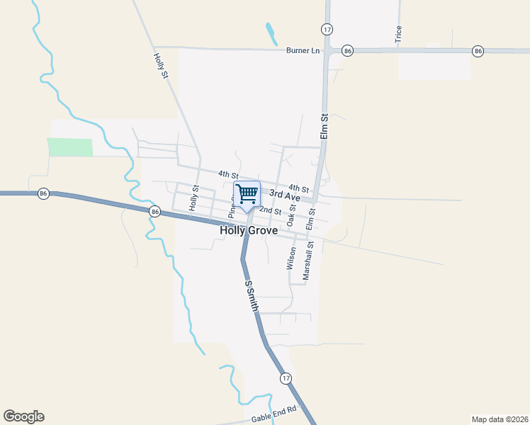 map of restaurants, bars, coffee shops, grocery stores, and more near in Holly Grove