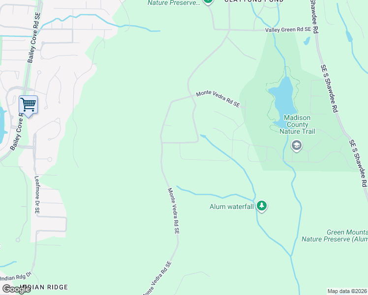 map of restaurants, bars, coffee shops, grocery stores, and more near 13351 South Village Square Road Southeast in Huntsville