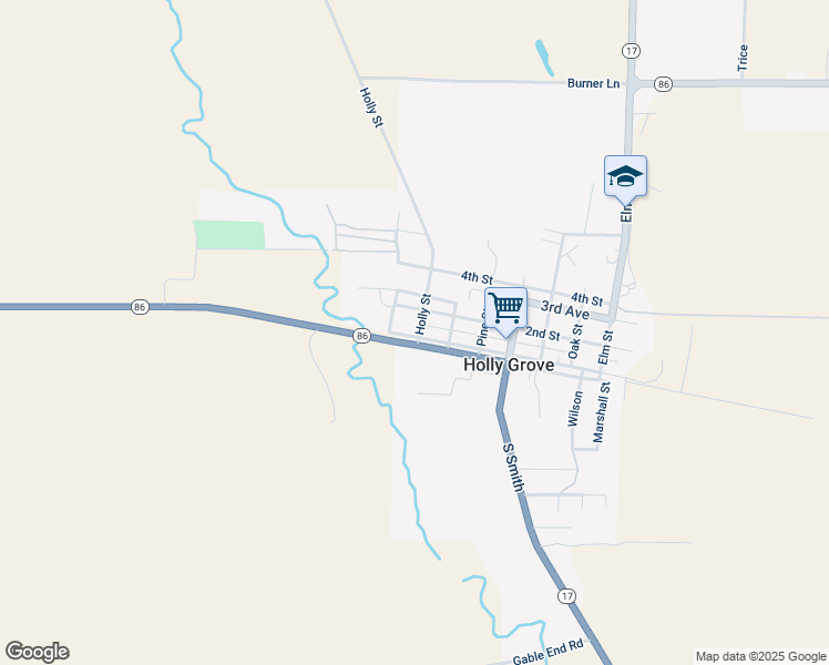 map of restaurants, bars, coffee shops, grocery stores, and more near 105 Holly Street in Holly Grove
