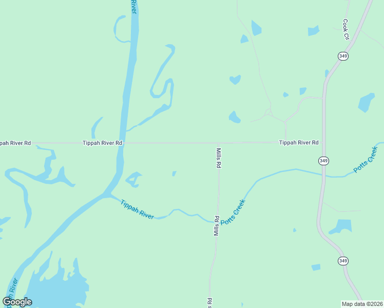 map of restaurants, bars, coffee shops, grocery stores, and more near 510 Tippah River Road in Potts Camp