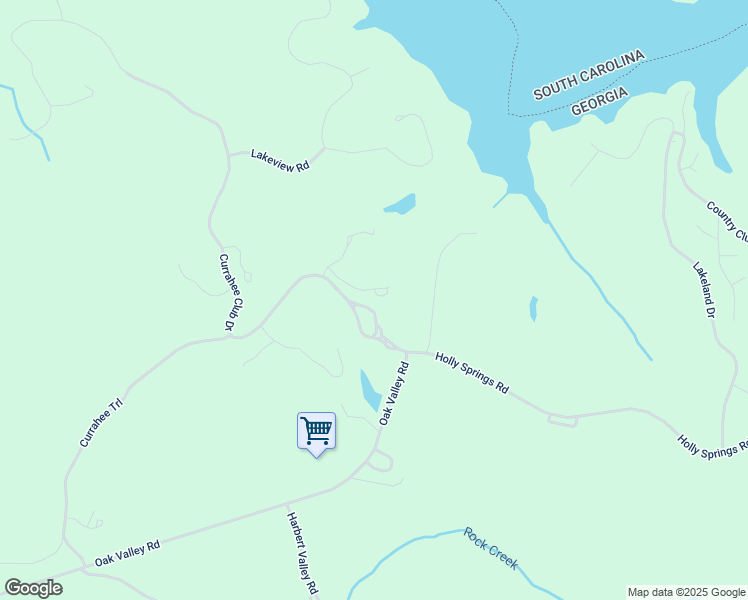 map of restaurants, bars, coffee shops, grocery stores, and more near 136 Timber Ridge Drive in Toccoa