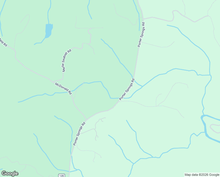 map of restaurants, bars, coffee shops, grocery stores, and more near 2755 Porter Springs Road in Dahlonega