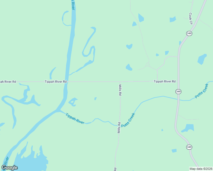 map of restaurants, bars, coffee shops, grocery stores, and more near 510 Tippah River Road in Potts Camp