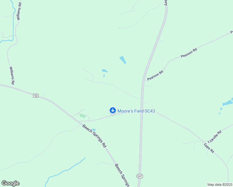map of restaurants, bars, coffee shops, grocery stores, and more near 134 Loftis Drive in Pelzer
