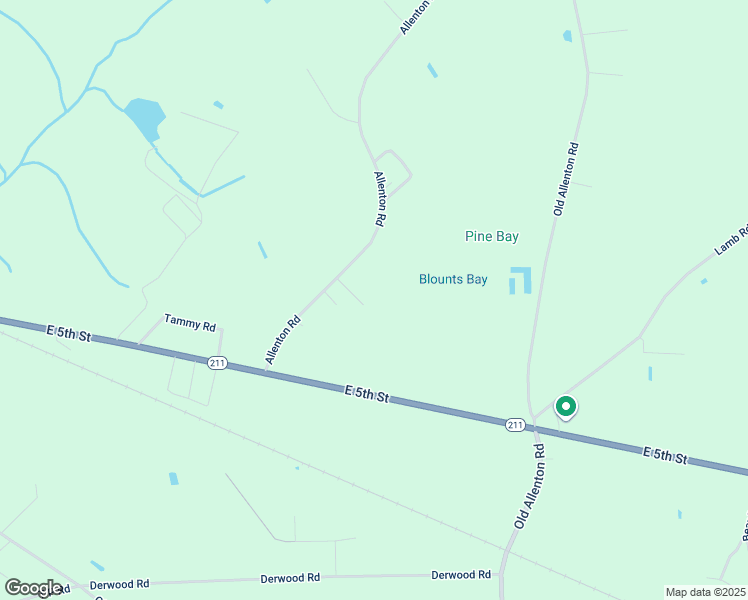 map of restaurants, bars, coffee shops, grocery stores, and more near 296 Allenton Road in Lumberton