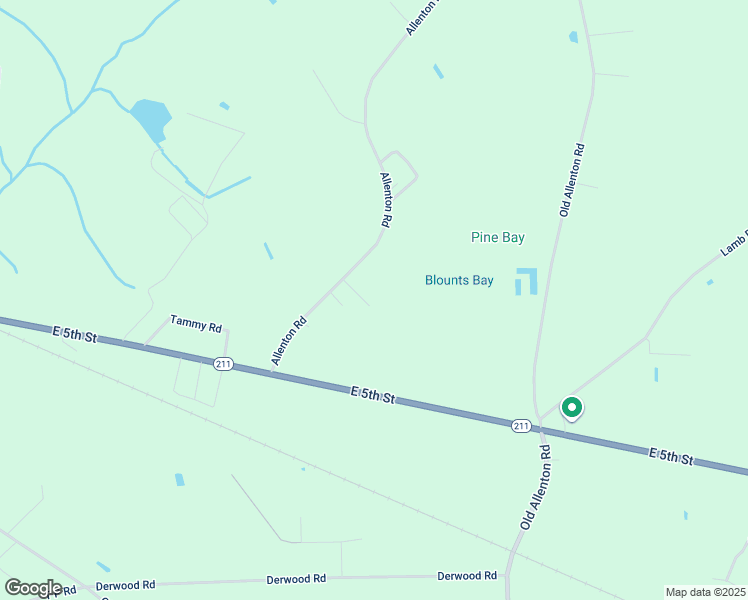 map of restaurants, bars, coffee shops, grocery stores, and more near 296 Allenton Road in Lumberton