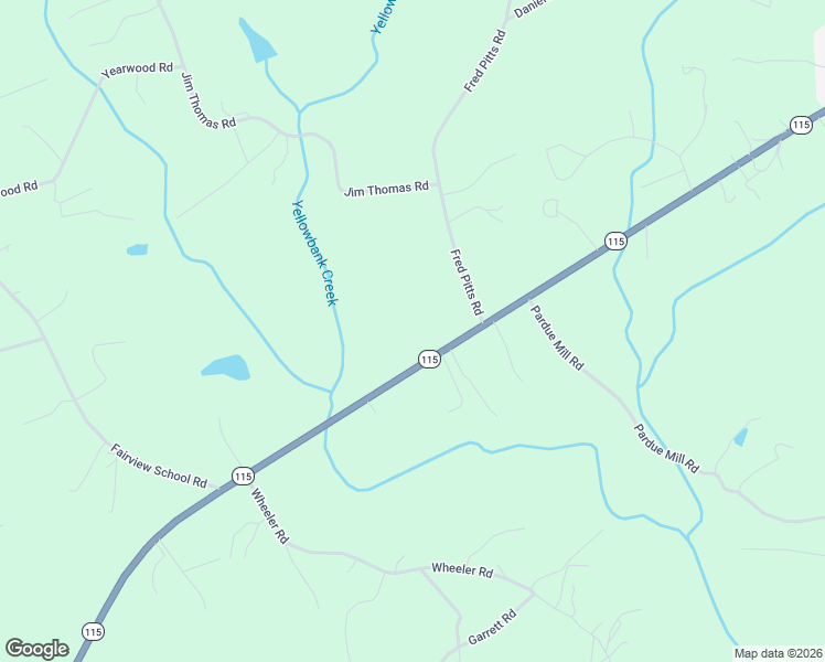 map of restaurants, bars, coffee shops, grocery stores, and more near 2905 Sthwy 115 in Demorest