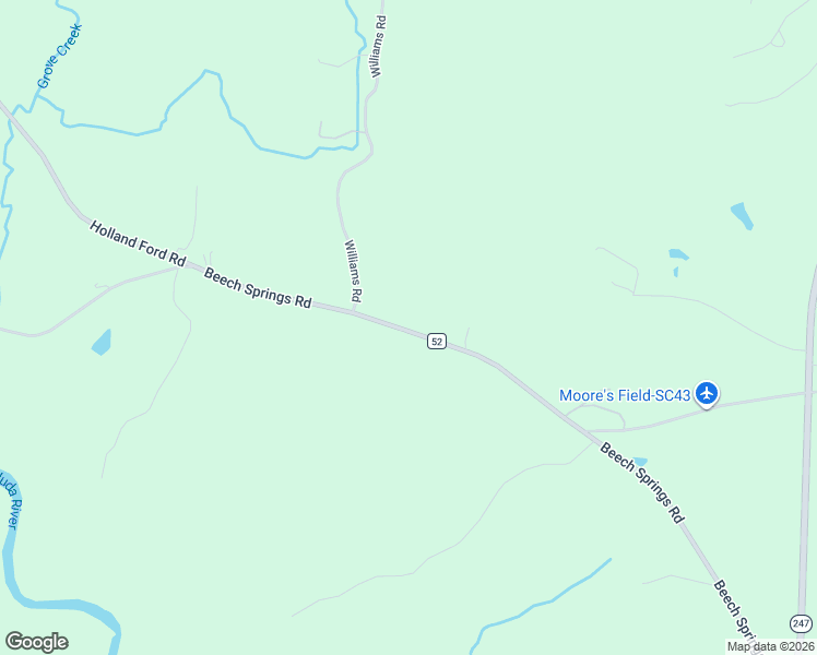 map of restaurants, bars, coffee shops, grocery stores, and more near 919 Beech Springs Road in Pelzer