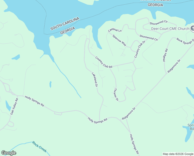 map of restaurants, bars, coffee shops, grocery stores, and more near 392 Lakeland Drive in Toccoa