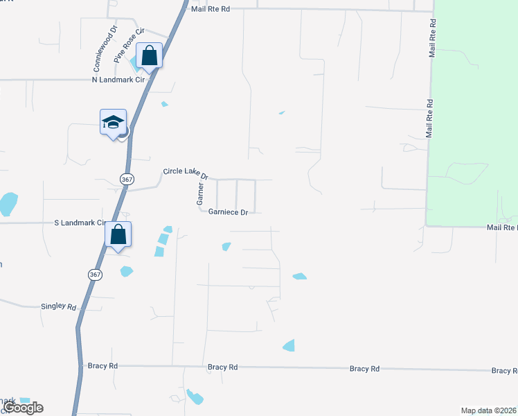map of restaurants, bars, coffee shops, grocery stores, and more near 2807 Circle Lake Drive in Little Rock