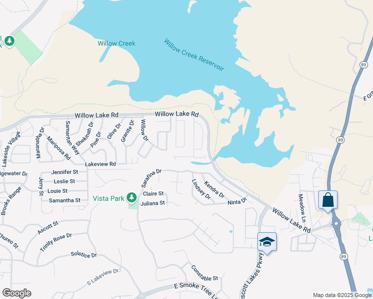 map of restaurants, bars, coffee shops, grocery stores, and more near 1853 Ridgeview Road in Prescott
