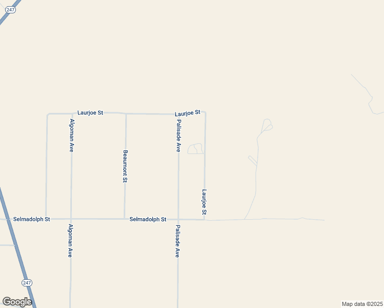 map of restaurants, bars, coffee shops, grocery stores, and more near 19145 Palisade Avenue in Lucerne Valley