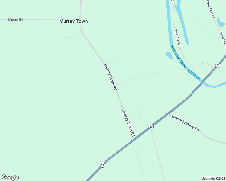 map of restaurants, bars, coffee shops, grocery stores, and more near 425 Murray Town Road in Burgaw
