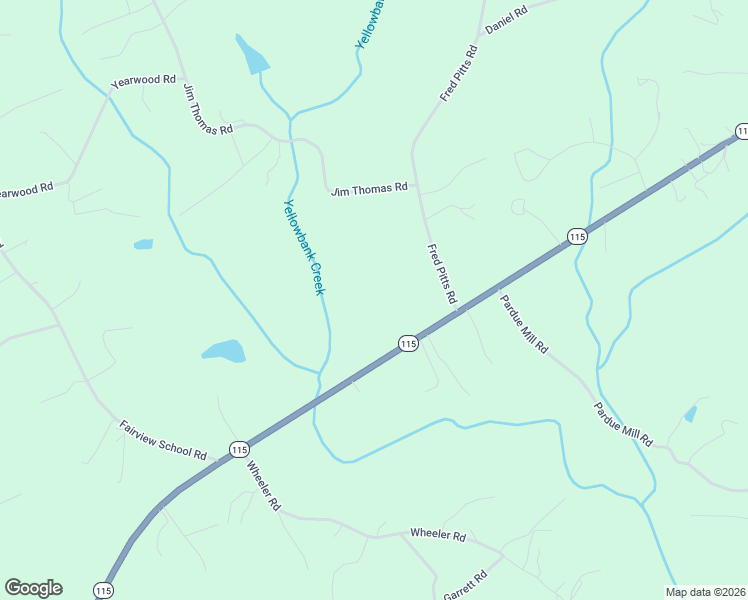 map of restaurants, bars, coffee shops, grocery stores, and more near 2905 Sthwy 115 in Demorest