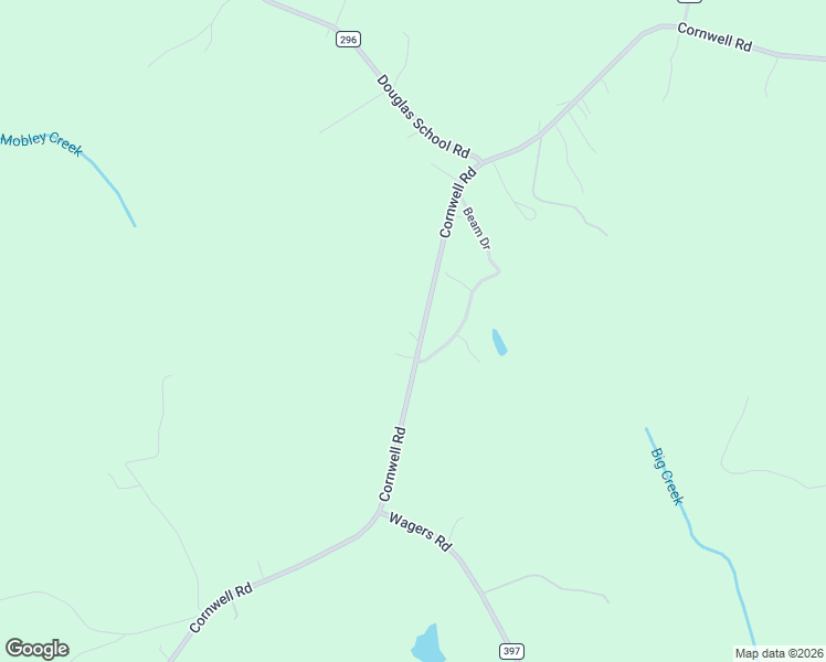 map of restaurants, bars, coffee shops, grocery stores, and more near 1302 Cornwell Road in Blackstock