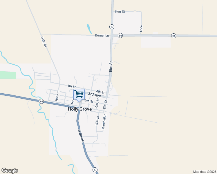 map of restaurants, bars, coffee shops, grocery stores, and more near 514 4th Street in Holly Grove