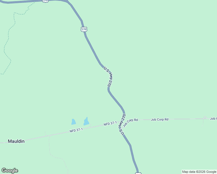 map of restaurants, bars, coffee shops, grocery stores, and more near 1760 U.S. 270 in Mount Ida