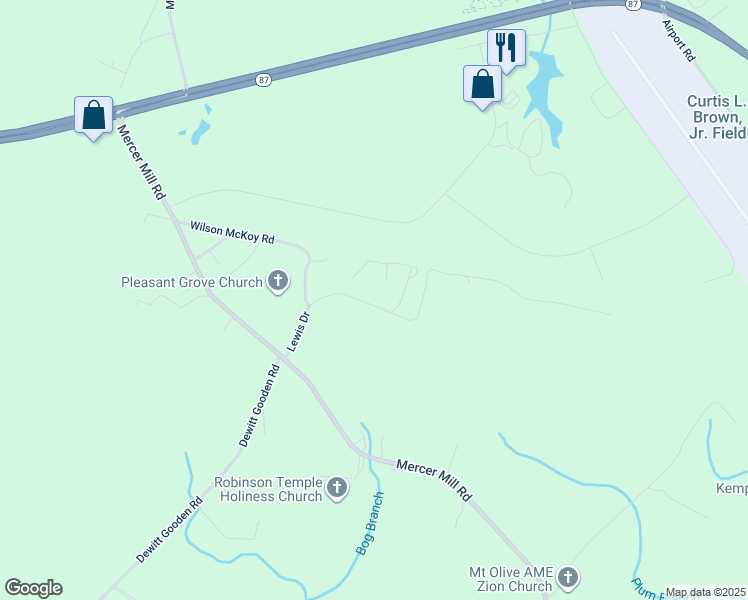 map of restaurants, bars, coffee shops, grocery stores, and more near 301 Lewis Drive in Elizabethtown