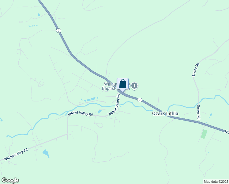 map of restaurants, bars, coffee shops, grocery stores, and more near 100 Walnut Valley Road in Hot Springs Village
