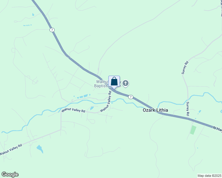 map of restaurants, bars, coffee shops, grocery stores, and more near 100 Walnut Valley Road in Hot Springs Village