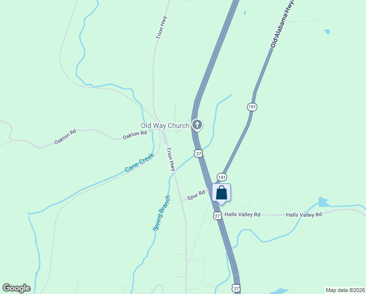 map of restaurants, bars, coffee shops, grocery stores, and more near 7552 U.S. 27 in LaFayette